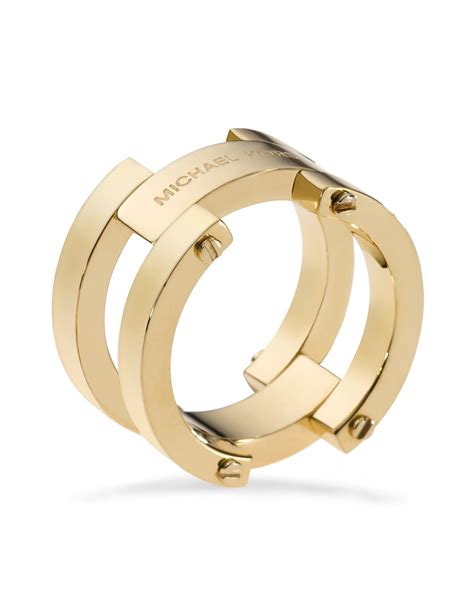 michael kors gold link ring|Michael Kors ring price.